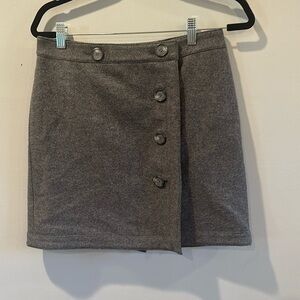 Ann Taylor Loft mini skirt in grey wool